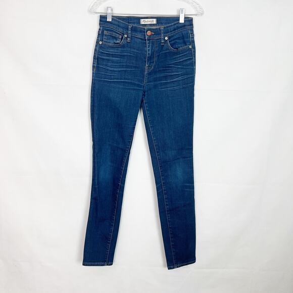 Madewell High-Rise Skinny Dark Wash Jeans Size 26 - Picture 1 of 11